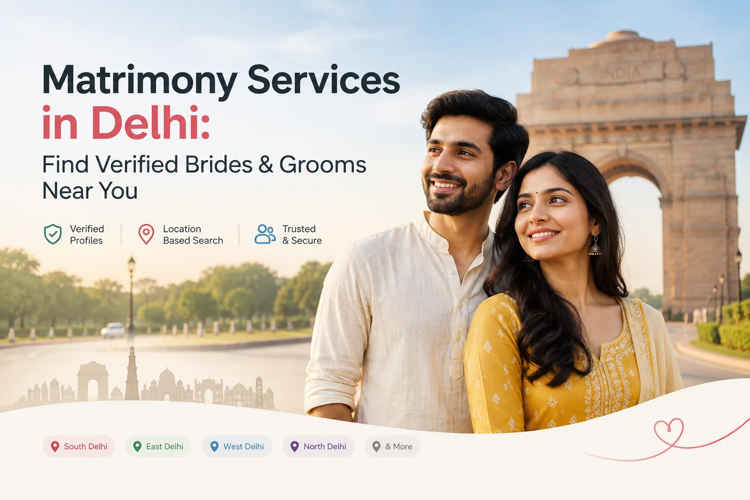 Matrimony Services in Delhi: Find Verified Brides & Grooms Near You